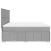 Boxspringbett mit Matratze Hellgrau 180x200 cm Stoff Produktbild-Vorschau 5