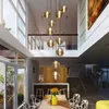 ZMH lampa wisząca stół jadalny 10 płomieni bursztynowa Podgląd zdjęcia produktu 5