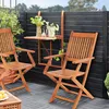 CASARIA® Balkonmöbel Set 2 Personen Holz FSC®-zertifiziert Produktbild-Vorschau 2