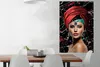 MuchoWow® Poster Frau - Abstrakt - Rot 80x120 cm - Produktbild-Vorschau 2