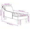 Möbel Chaiselongue mit Kissen & Rechter Armlehne Grau Produktbild-Vorschau 10