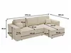 GrainGold 4-Sitzer Ecksofa Prato XL - gepolstertes Ecksofa Produktbild-Vorschau 9