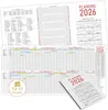 Urlaubsplaner 2026 Mitarbeiter Zick-Zack - [63 x 30 cm] Produktbild-Vorschau 1