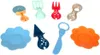 A collection of small plastic kitchen utensils and plates. Anteprima dell’immagine prodotto