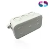 A light gray electrical junction box with three circular openings on top, set against a white background. Podgląd zdjęcia produktu