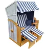 XL Wellness Strandkorb Volllieger Liegekorb Binz 305 Grau Produktbild-Vorschau 1