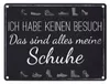 Alles meine Schuhe Schild Blechschild Aluminiumschild Produktbild-Vorschau 1