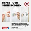 Demonstration of how to attach a product without drilling, using three steps. Náhled obrázku produktu