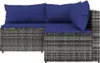 Garten Lounge Set mit Kissen Poly Rattan Polyrattan Produktbild-Vorschau 9