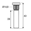 Szpilki do kół Szpilki radełkowane M14x1,5, 28 mm, długość Podgląd zdjęcia produktu 2