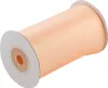 100mm breites, 10m langes, einseitig glänzendes apricotfarbenes Satinband auf Rolle. Perfekt für Bastelprojekte und Geschenkverpackungen Produktbild-Vorschau