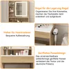 Puluomis Schminktisch mit LED Beleuchtung Spiegel, Produktbild-Vorschau 8