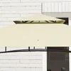 A close-up view of the top section of a cream-colored gazebo. Produktbild-Vorschau