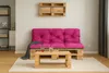 A living room setting with a pallet sofa and coffee table. Produktbild-Vorschau
