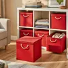 2 Stück Rot Faltbox 30 x 30 x 30 cm Aufbewahrungsbox Produktbild-Vorschau 2