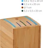 Blocco portacoltelli Relaxdays vuoto, porta coltelli per Anteprima dell’immagine prodotto 5