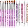 12 Stück Pinselset für Nailart Acryl Gel Nagel Pinsel Produktbild-Vorschau 1