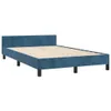 vidaXL Struttura letto senza materasso blu scuro 120x200 cm Anteprima dell’immagine prodotto 3
