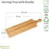 Wilmax Bambus Serviertablett 45,5x12 cm Natur WL-771009/A Produktbild-Vorschau 3