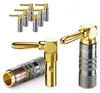 deleyCON Bananenstecker Set 90° gewinkelt, vergoldet, Produktbild-Vorschau 1
