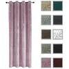 Vorhang Ösen Bordeaux 140x175 cm Verdunkelung Samt weich Produktbild-Vorschau 9