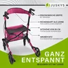 Juskys Rollator Vital faltbar, leicht, höhenverstellbar - Produktbild-Vorschau 5