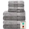 Komfortec 8er Handtuch Set aus 100% Baumwolle, 4 Badetücher Produktbild-Vorschau 1