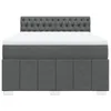 vidaXL Boxspringbett mit Matratze Dunkelgrau 140x190 cm Produktbild-Vorschau 6