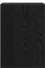 vidaXL Armoire de rangement à 3 tiroirs, noire, imitation Voir les images du produit 5