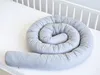 400 cm Nestchenschlange 100% GRAU Baumwolle Multifunktion Produktbild-Vorschau 3