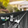 Solar Halterung (10er Set) für Doppelstabmatten 6/5/6 & Produktbild-Vorschau 1