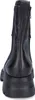 A rear view of a black leather boot with a thick platform sole. Anteprima dell’immagine prodotto