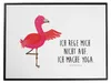 Mr. & Mrs. Panda Schreibtischunterlage Flamingo Yoga - Weiß Produktbild-Vorschau 1