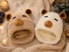 Capybara Mütze Braun – flauschige Wintermütze mit Ohren, Produktbild-Vorschau 5
