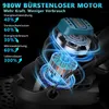 980W Akku Rasentrimmer mit  2*4,0Ah Akkus, 14800U/min Produktbild-Vorschau 6