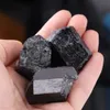 Natürlicher schwarzer Turmalin-Quarz Rohstein, Heil- & Produktbild-Vorschau 4