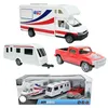 Toi-Toys - Modellfahrzeug Set - Wohnmobil + Wohnwagen + Produktbild-Vorschau 1