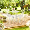 Zestaw mebli ogrodowych Relaxdays, 3-częściowy, stół i 2 Podgląd zdjęcia produktu 2