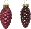 Christbaumschmuck Zapfen Glas Ø 2,5 cm Länge 6 cm 12 Stück Produktbild-Vorschau 2