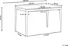 BELIANI Stół do jadalni czarny rozkładany 120/160 x 80 cm Podgląd zdjęcia produktu 7