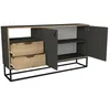 Sideboard Dolores mit 2 Türen und 2 Schubladen in Anthrazit Produktbild-Vorschau 7