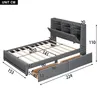 Flieks Polsterbett 140x200cm mit Ladefunktion, Doppelbett Produktbild-Vorschau 7