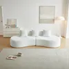 Bouclé Ecksofa, 3-Sitzer, geschwungene Form, Produktbild-Vorschau 1