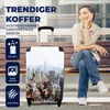 MuchoWow® Koffer Handgepäck Trolley Rollkoffer Kleine Produktbild-Vorschau 2