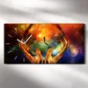 Wandbild Leinwand Bilder Wanduhr 60x30 Bild Glaskugel in Produktbild-Vorschau 2