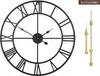 Große, runde Wanduhr aus Metall im Vintage-Stil, Produktbild-Vorschau 2