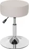 A studio shot of a cream-colored adjustable stool with a silver base. Náhľad obrázku produktu