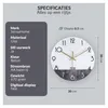 SensaHome Horloge murale en verre, 30 cm de diamètre - Voir les images du produit 4