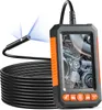 A digital inspection camera with a coiled cable and a screen displaying an engine. Produktbild-Vorschau