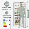 Bomann Kühl-Gefrierkombination, 180 cm, 269 L, Inox, 39 dB, Produktbild-Vorschau 2